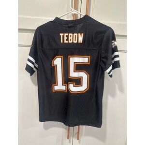 Tim Tebow 15 Denver broncos Jersey Black Orange NFL Team Apparel Size L 12-14